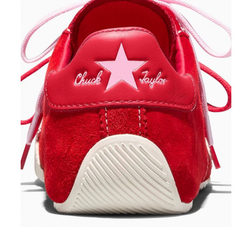 Кеды Converse Chuck Taylor Lo Red замшевые с двойными шнурками