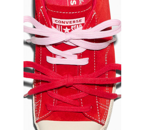 Кеды Converse Chuck Taylor Lo Red замшевые с двойными шнурками