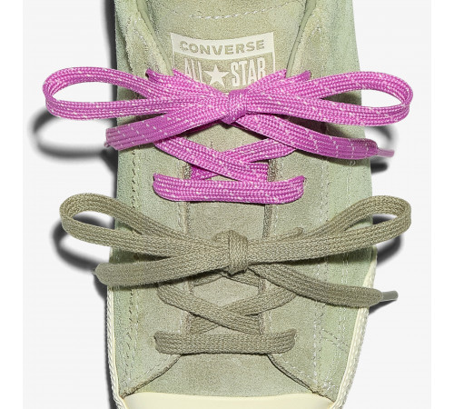 Кеды Converse Chuck Taylor Lo Green замшевые с двойными шнурками