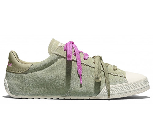 Кеды Converse Chuck Taylor Lo Green замшевые с двойными шнурками