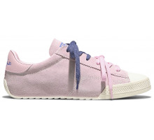 Кеды Converse Chuck Taylor Lo Pink замшевые с двойными шнурками