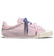 Кеды Converse Chuck Taylor Lo Pink замшевые с двойными шнурками