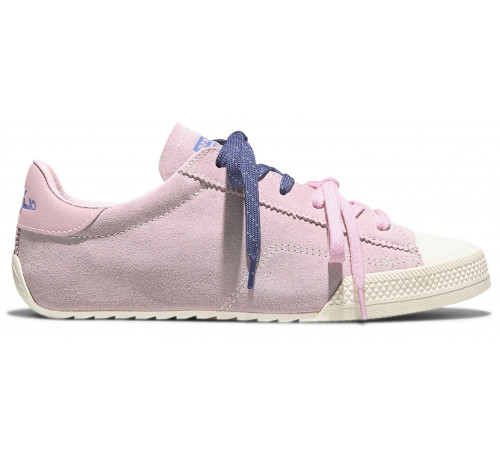 Кеды Converse Chuck Taylor Lo Pink замшевые с двойными шнурками