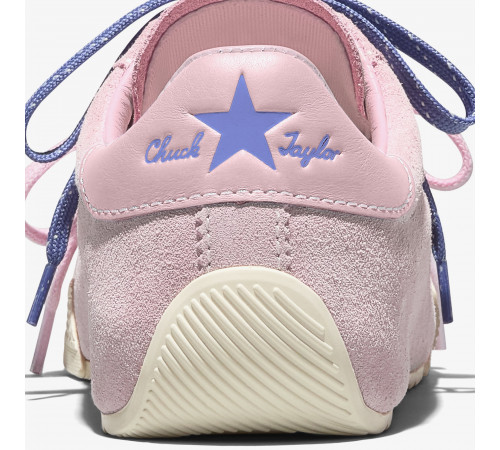 Кеды Converse Chuck Taylor Lo Pink замшевые с двойными шнурками