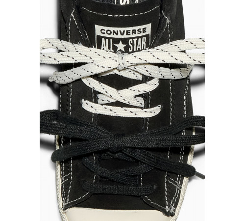 Кеды Converse Chuck Taylor Lo Black замшевые с двойными шнурками
