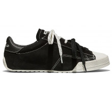 Кеды Converse Chuck Taylor Lo Black замшевые с двойными шнурками