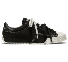 Кеды Converse Chuck Taylor Lo Black замшевые с двойными шнурками