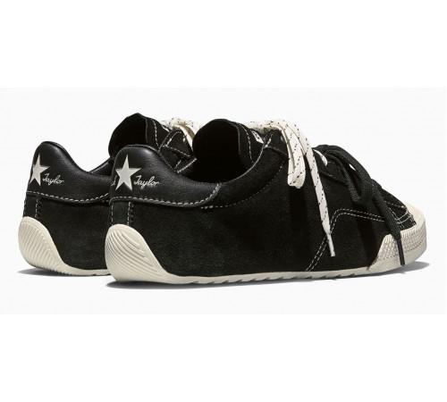 Кеды Converse Chuck Taylor Lo Black замшевые с двойными шнурками