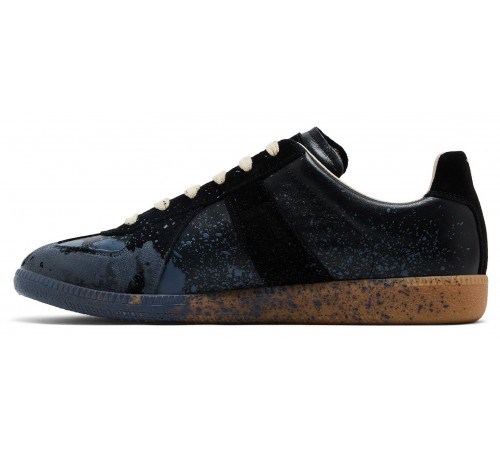Maison Margiela Replica Low Paint Splatter Black Pewter