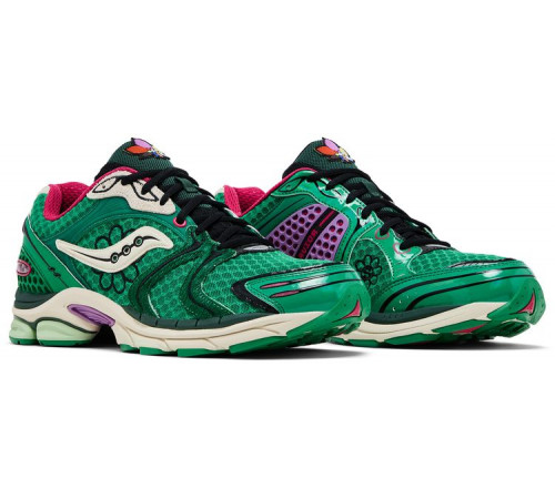 Кроссовки Jae Tips x Saucony ProGrid Triumph 4 Flowers Pack Fern