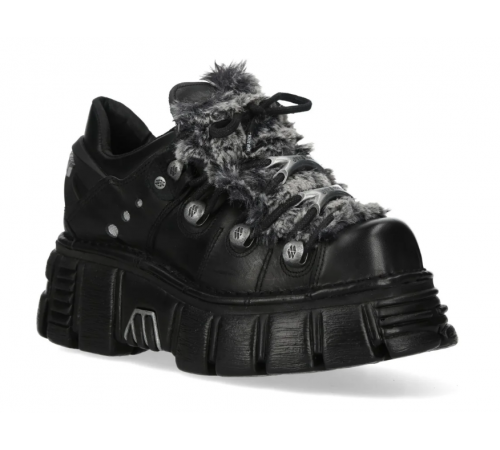 Ботинки New Rock Shoes M-120N-R250 Black Metallic Collection