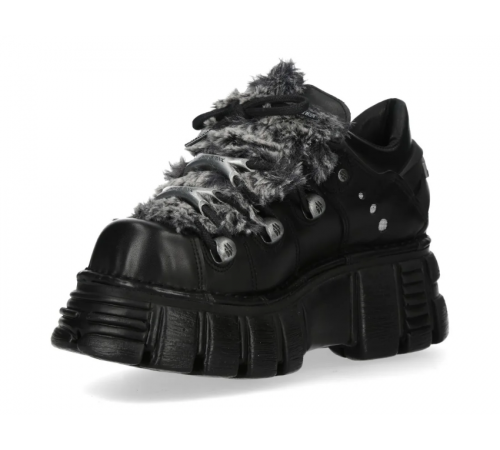 Ботинки New Rock Shoes M-120N-R250 Black Metallic Collection