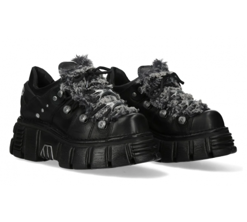 Ботинки New Rock Shoes M-120N-R250 Black Metallic Collection