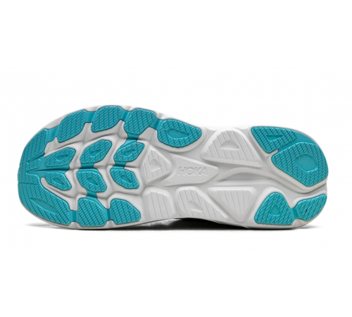 HOKA Clifton 10 White Skyward Blue