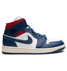 Jordan 1 Mid Blue Red