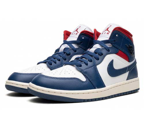 Jordan 1 Mid Blue Red