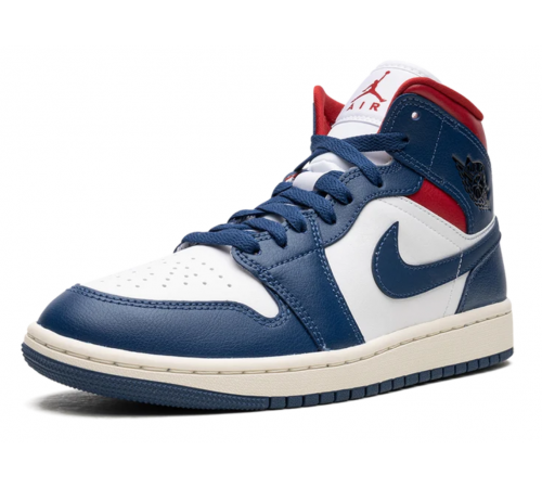 Jordan 1 Mid Blue Red