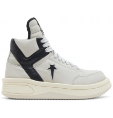 Rick Owens x Converse DRKSHDW TURBOWPN Mid Oyster Black
