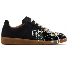 Maison Margiela Replica Low Paint Splatter Black Pollock