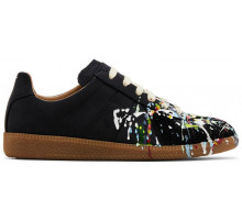 Maison Margiela Replica Low Paint Splatter Black Pollock