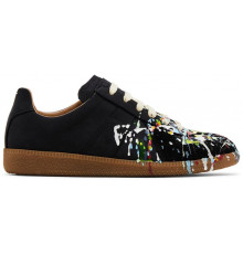 Maison Margiela Replica Low Paint Splatter Black Pollock