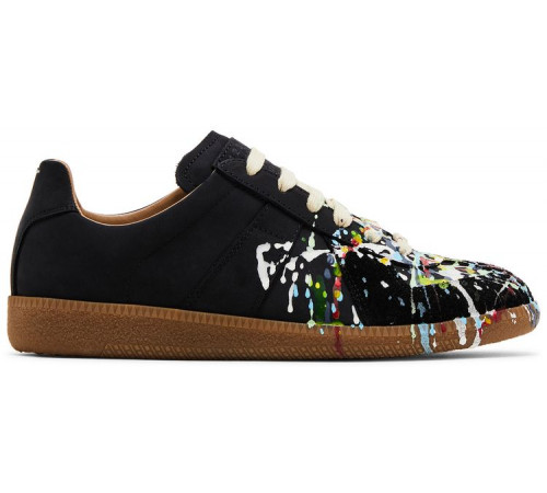 Maison Margiela Replica Low Paint Splatter Black Pollock