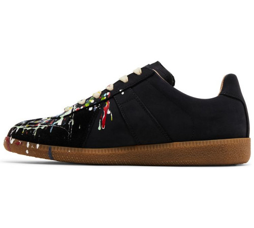 Maison Margiela Replica Low Paint Splatter Black Pollock