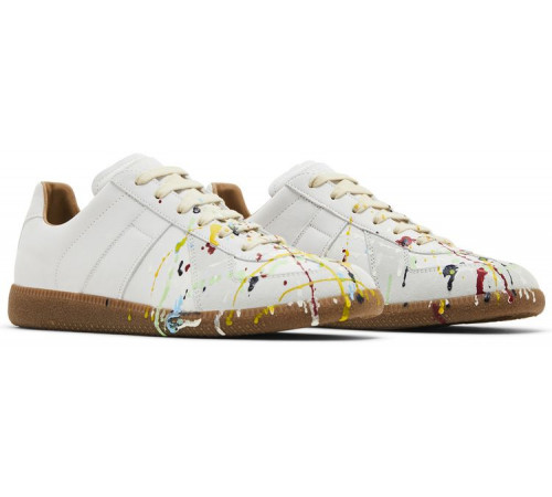 Maison Margiela Replica Low Paint Splatter Grey