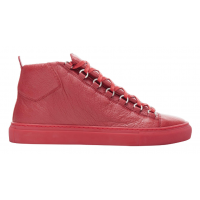 Кроссовки Balenciaga Arena High Shiny Red красные