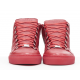Кроссовки Balenciaga Arena High Shiny Red красные