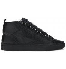 Кроссовки Balenciaga Arena High Shiny Black