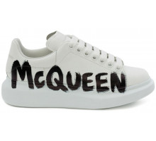 Alexander McQueen Graffiti White Black