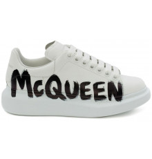 Alexander McQueen Graffiti White Black