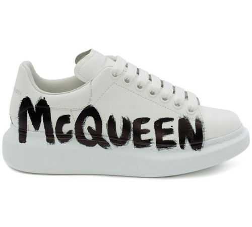Alexander McQueen Graffiti White Black
