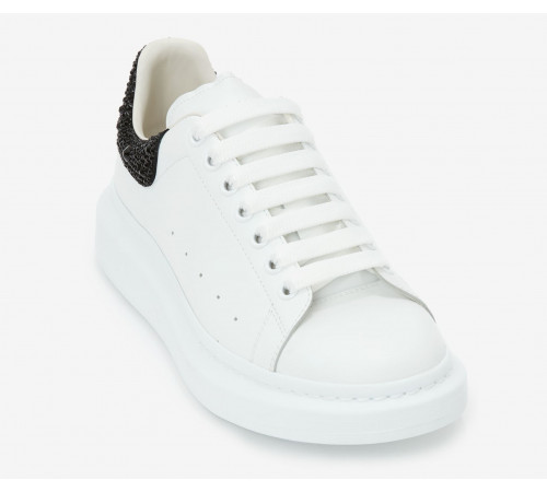 Alexander McQueen Oversized White Jet Black Crystal