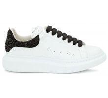 Alexander McQueen Oversized White Jet Black Crystal