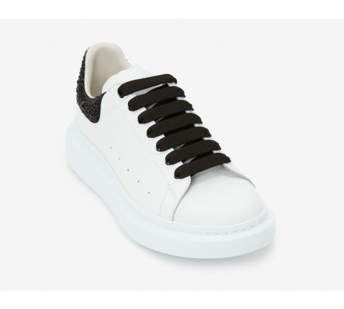 Alexander McQueen Oversized White Jet Black Crystal