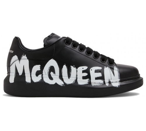 Alexander McQueen Graffiti Black White