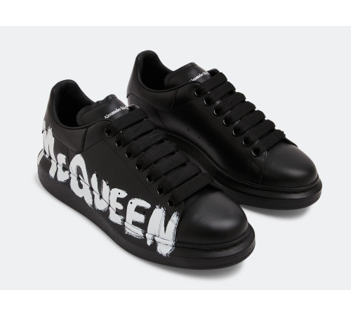 Alexander McQueen Graffiti Black White