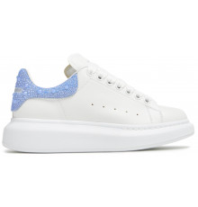 Alexander McQueen Oversized White Jet Sky Crystal