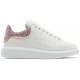 Alexander McQueen Oversized White Rose Glitter