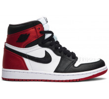 Кроссовки Nike Air Jordan 1 High Satin Black Toe