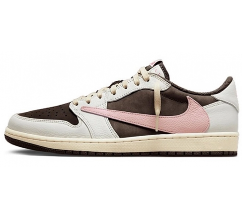 Nike Travis Scott Air Jordan 1 Low Dark Pony Pink Oxford