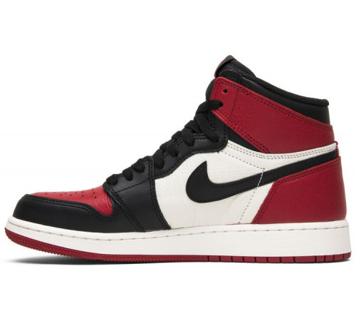 Nike Air Jordan 1 Retro High OG BG Bred Toe с мехом