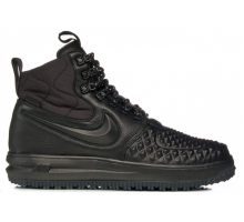 Nike Air Force 1 Duckboot черные зимние на меху