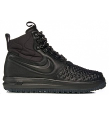 Nike Air Force 1 Duckboot черные зимние на меху