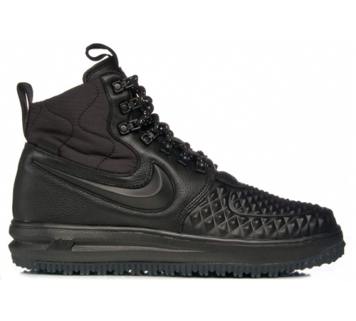 Nike Air Force 1 Duckboot черные зимние на меху