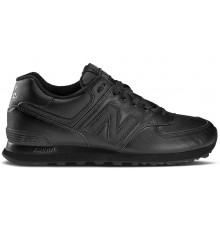 Кроссовки New Balance 574 Leather Triple Black