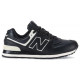 Кроссовки New Balance 574 Leather Black White