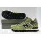 New Balance 574 Mid Green Black с мехом